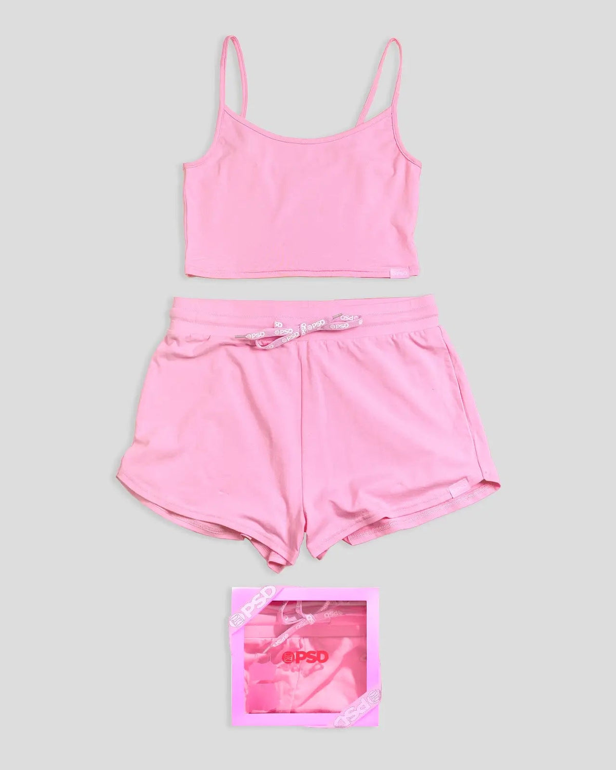 Women|Sale Bubblegum Pink Modal - Cami Sleep Set - Cami Sleep Set | PSD