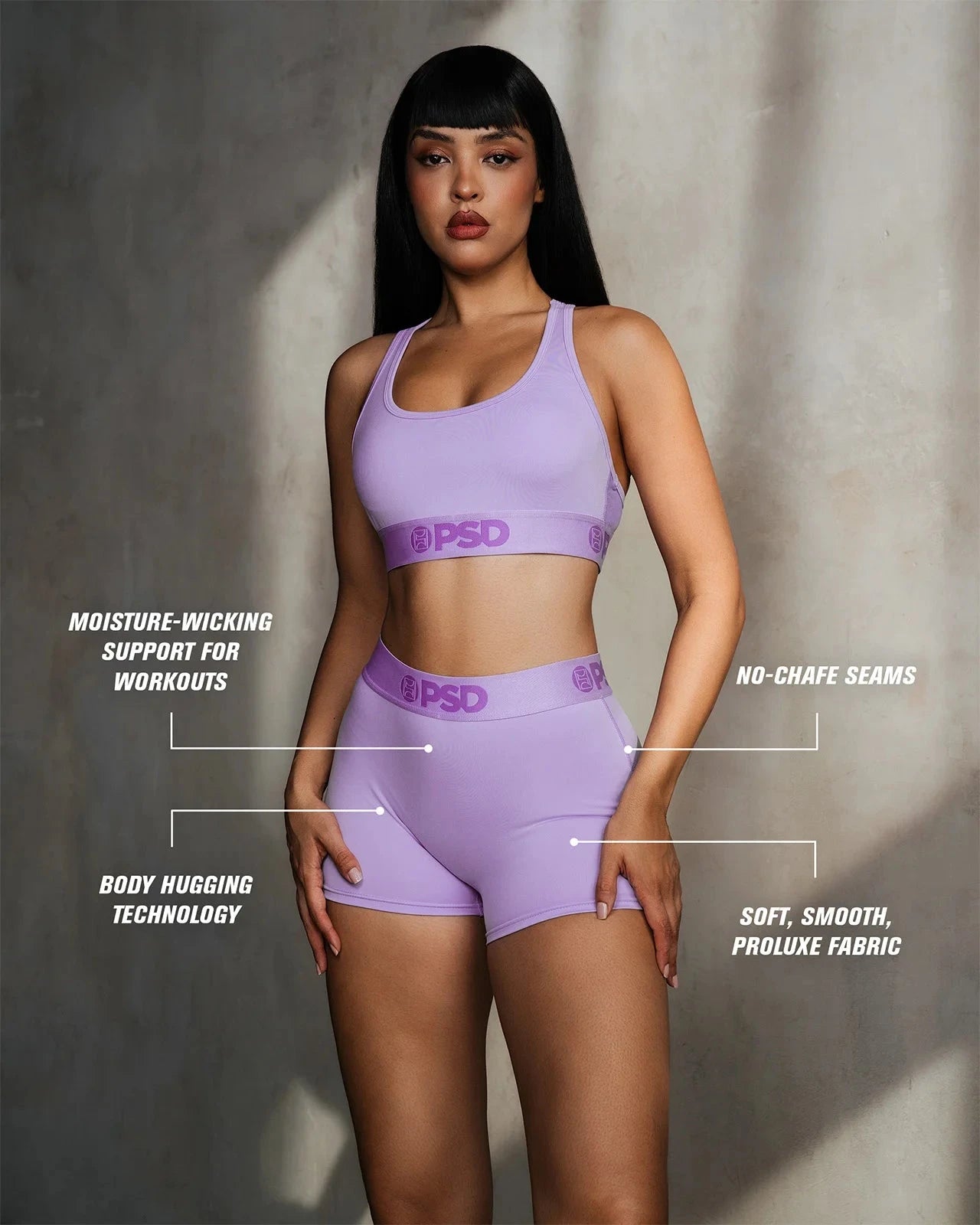 Women ProLuxe - Lavender - Compression Short | PSD