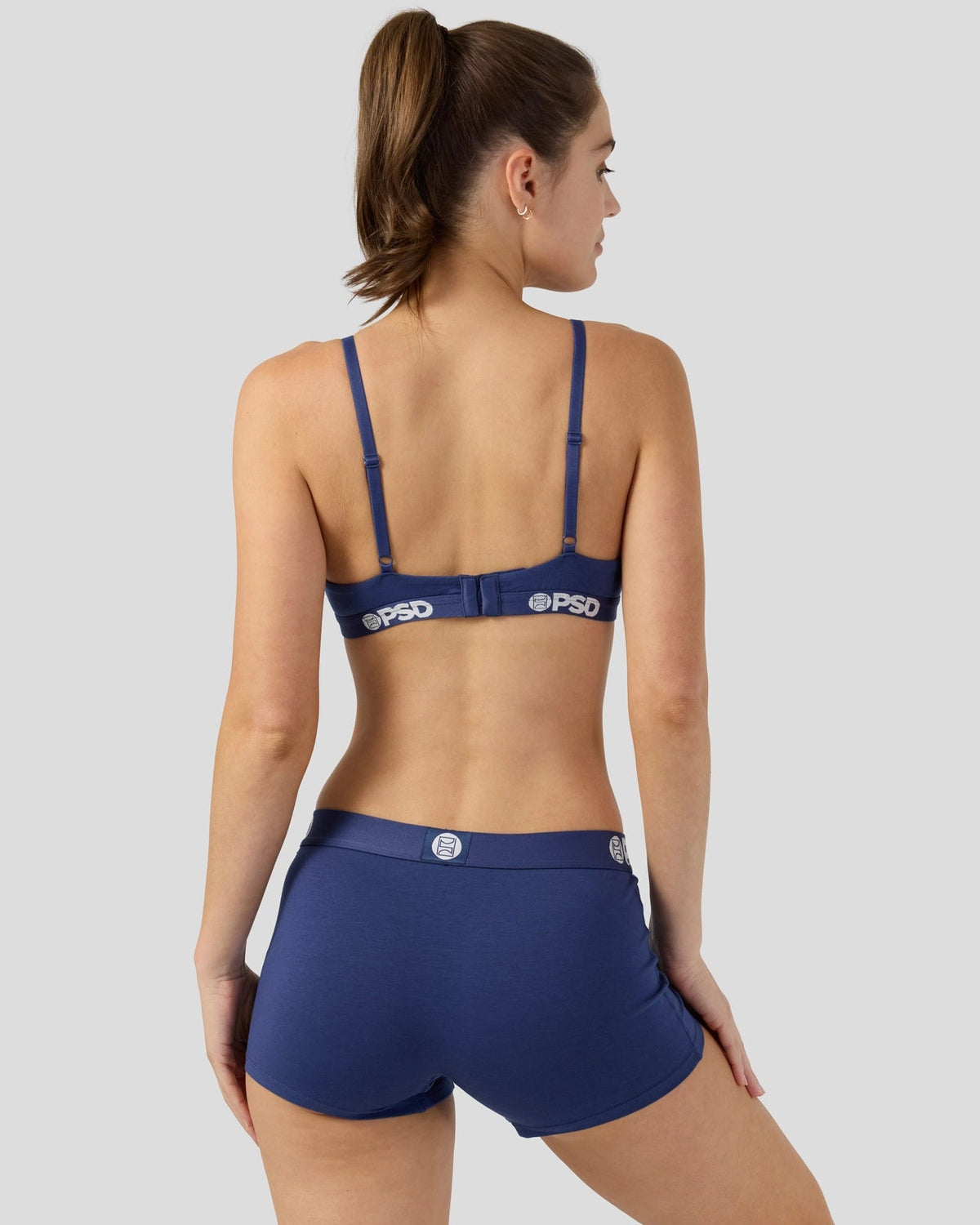 Women|Sale Modal Solids - Navy - Triangle Bralette - Modal | PSD