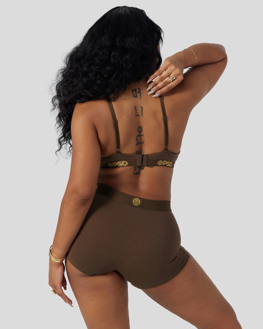 Women Modal Solids - Cocoa - Triangle Bralette - Modal | PSD