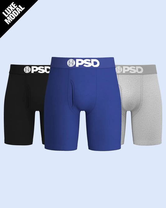 Men Luxe Modal 3 Pack - LA Blue - Standard Length - Luxe Modal | PSD