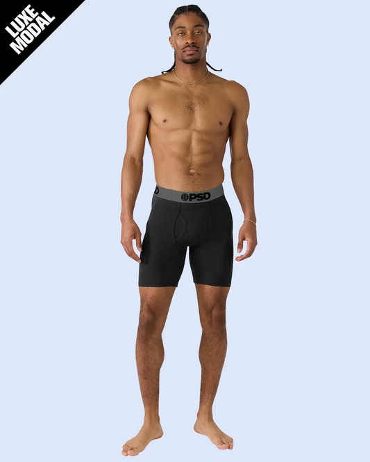 Men Luxe Modal - Black Grey - Standard Length - Luxe Modal | PSD
