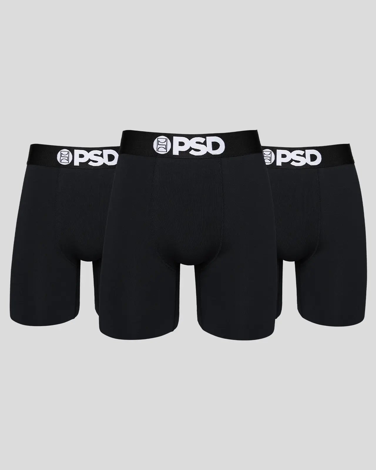 Men Solids 3 Pack - Black - Standard Length - Cotton | PSD
