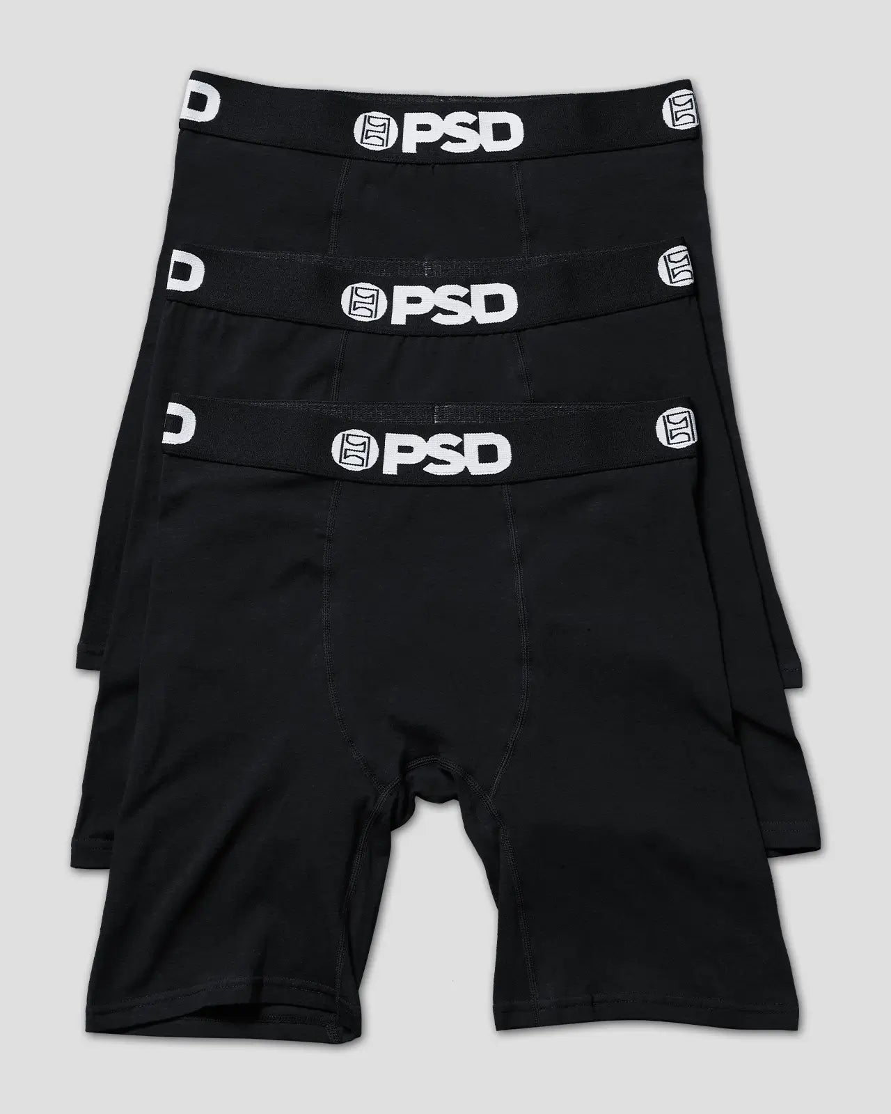 Men Solids 3 Pack - Black - Standard Length - Cotton | PSD