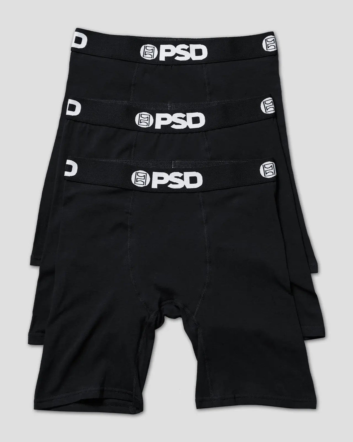 Men Solids 3 Pack - Black - Standard Length - Cotton | PSD
