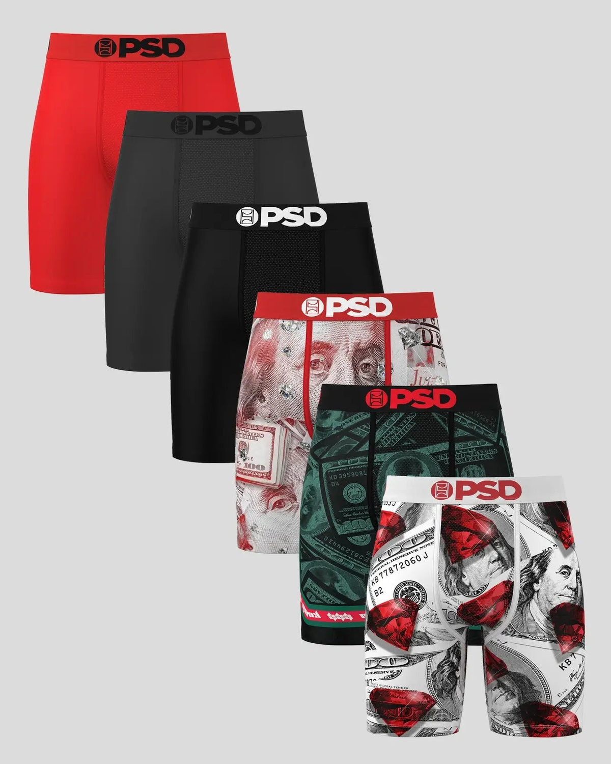 Men 6 Pack - Cash King - Standard Length | PSD