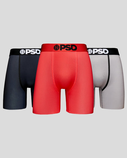 Men CoolMesh 3 Pack - Red/Gray/Black - CoolMesh | PSD