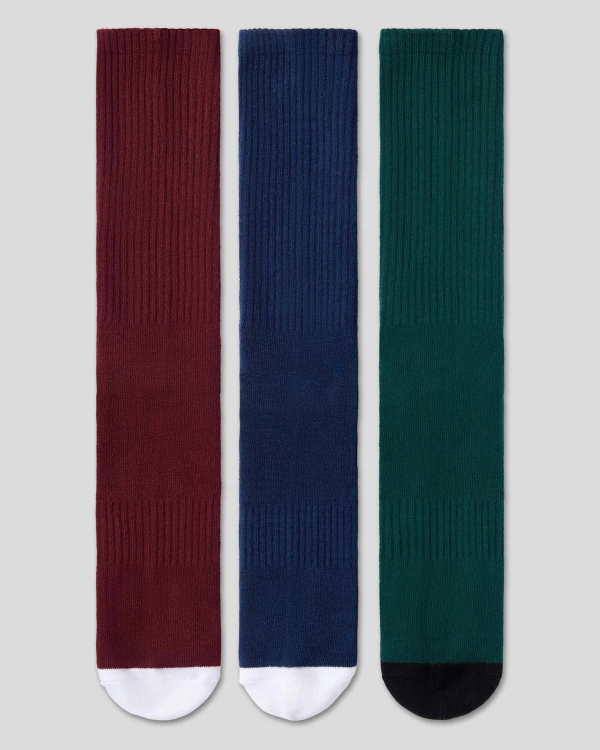 Men 3 Pack - Logo Crew - Dark Tones - Crew Sock | PSD