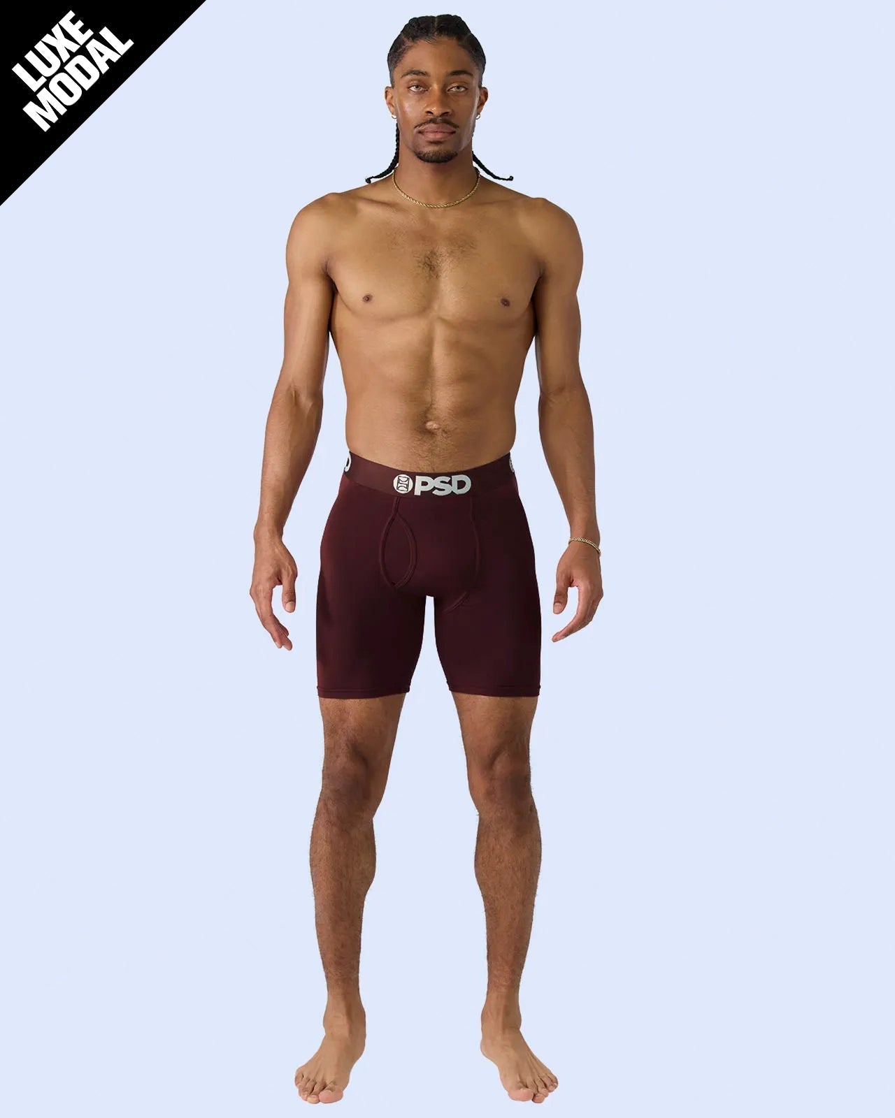 Men Luxe Modal - Burgundy - Standard Length - Luxe Modal | PSD