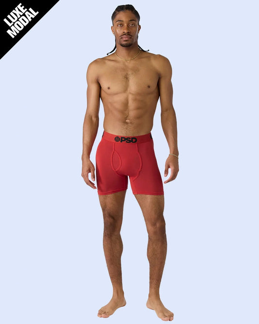 Men Luxe Modal - Metallic Red - Mid Length - Luxe Modal | PSD