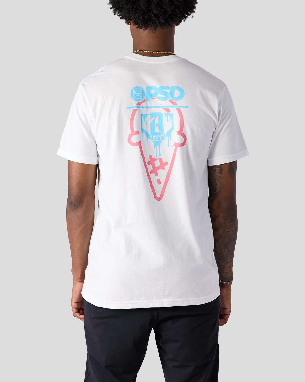 Men Baseball Lifestyle 101 - White Tee - Graphic Tee | PSD