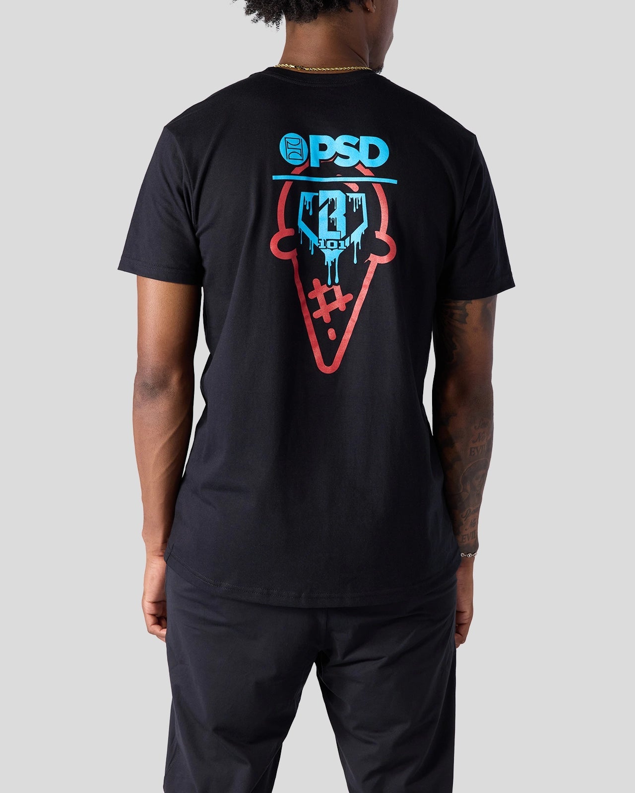 Men Baseball Lifestyle 101 - Black Tee - Graphic Tee | PSD