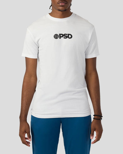 Men|Women Core Logo Tee - White - Classic Tee | PSD