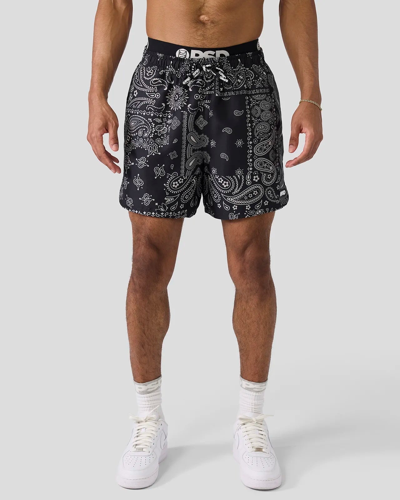 Men Khaki Paisley Essential Short - Essential Short | PSD