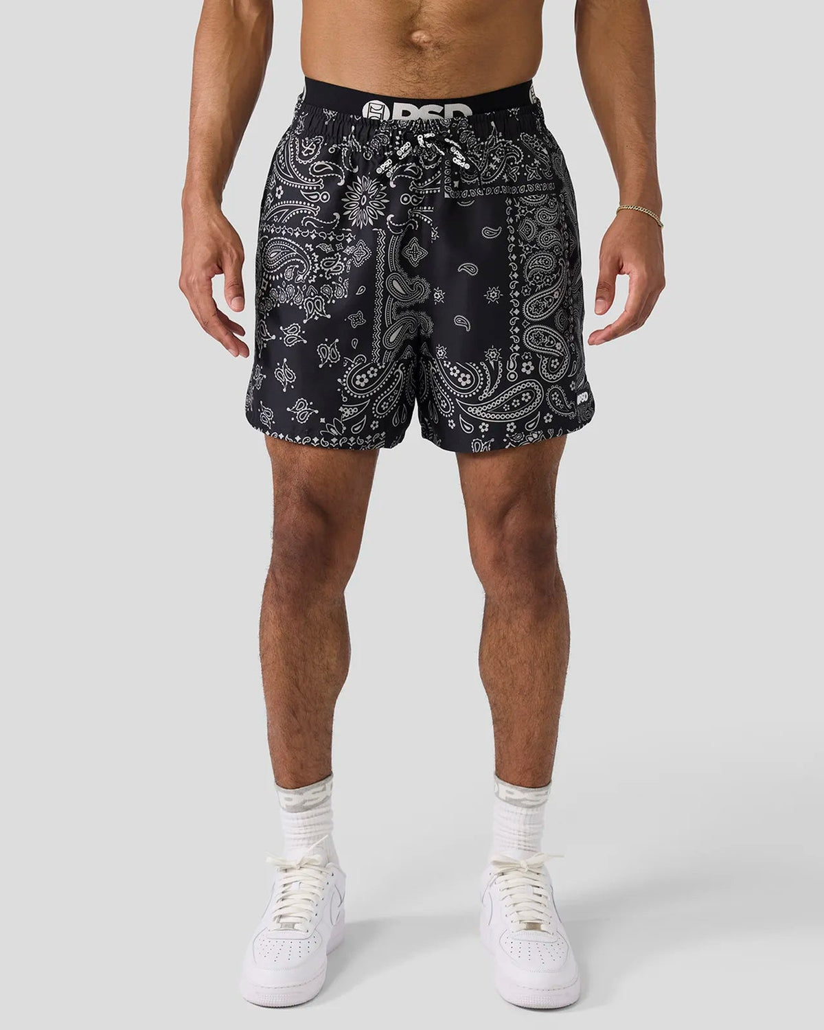 Men Khaki Paisley Essential Short - Essential Short | PSD