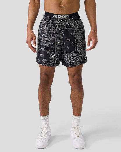 Men Khaki Paisley Essential Short - Essential Short | PSD