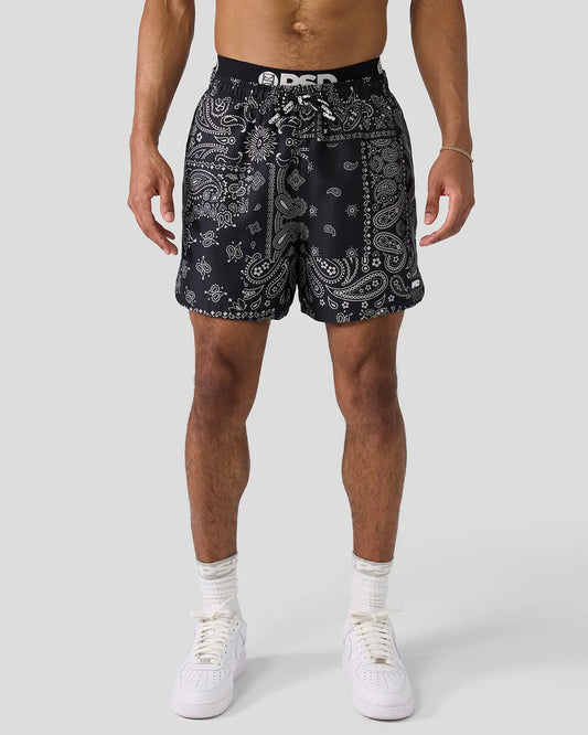 Men Khaki Paisley Essential Short - Essential Short | PSD