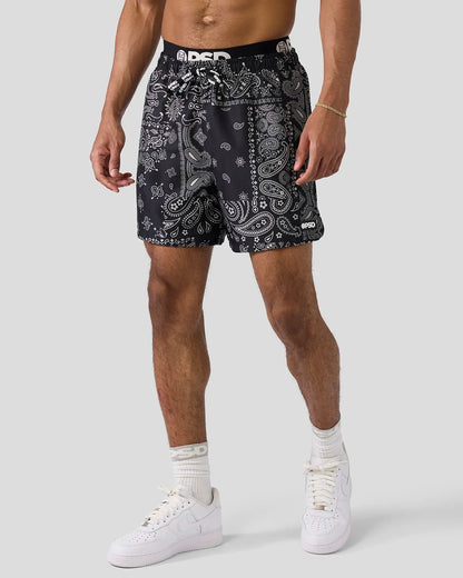 Men Khaki Paisley Essential Short - Essential Short | PSD