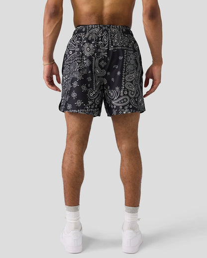 Men Khaki Paisley Essential Short - Essential Short | PSD