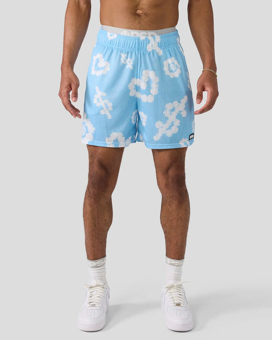 Men Cloud Drops Blue Active Short - Active Short | PSD