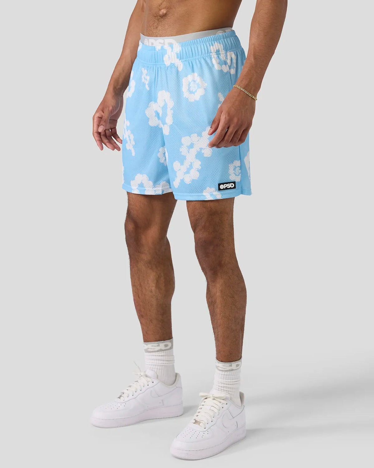 Men Cloud Drops Blue Active Short - Active Short | PSD