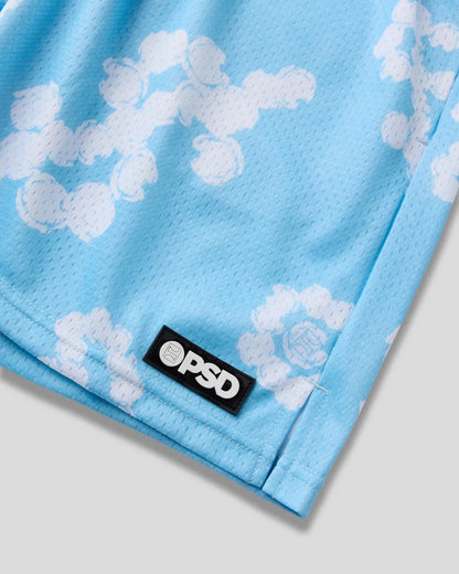 Men Cloud Drops Blue Active Short - Active Short | PSD