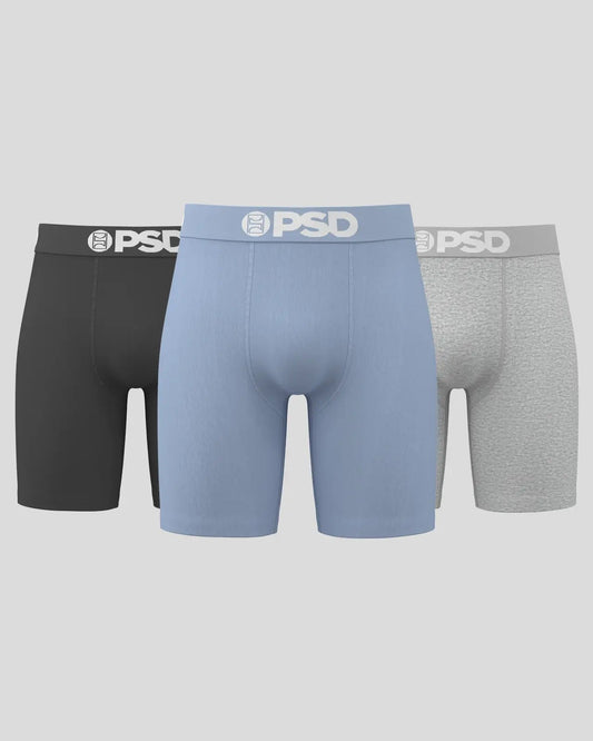 Men Solids 3 Pack - Core Light Blue - Standard Length - Cotton | PSD