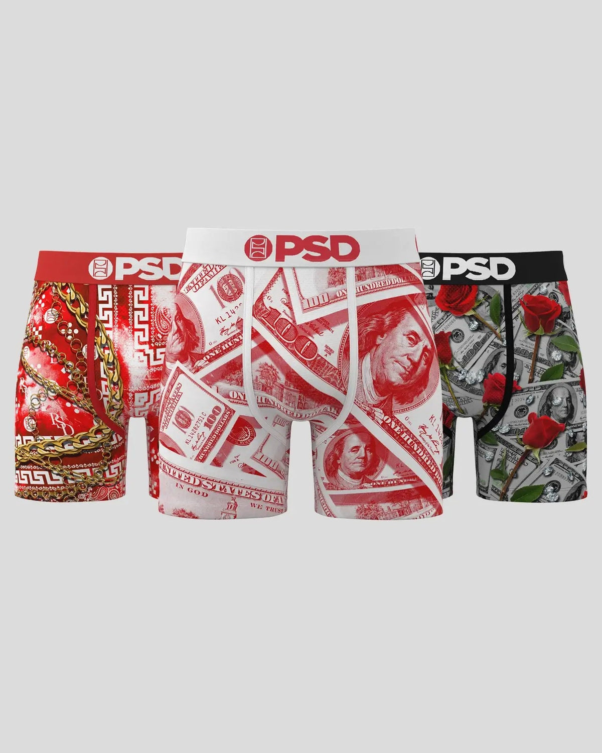 Men 3 Pack - Red Luxury - Mid Length | PSD