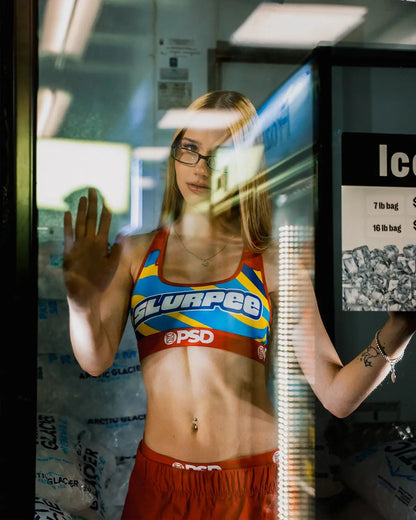 Women 7-Eleven - Cherry Slurpee - Sports Bra | PSD