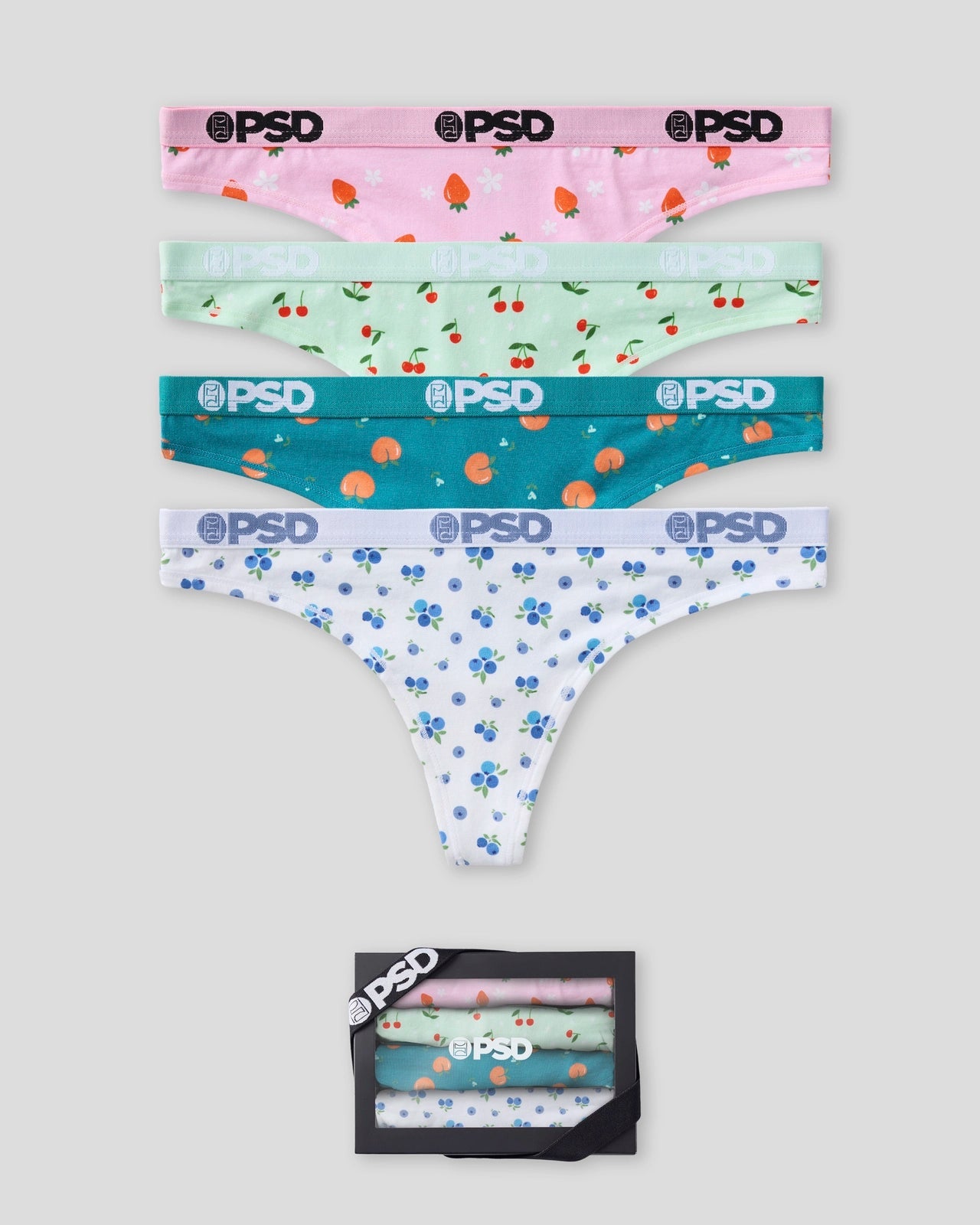 Women Modal 4 Pack - Fruity - Thong - Modal | PSD