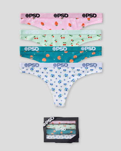 Women Modal 4 Pack - Fruity - Thong - Modal | PSD