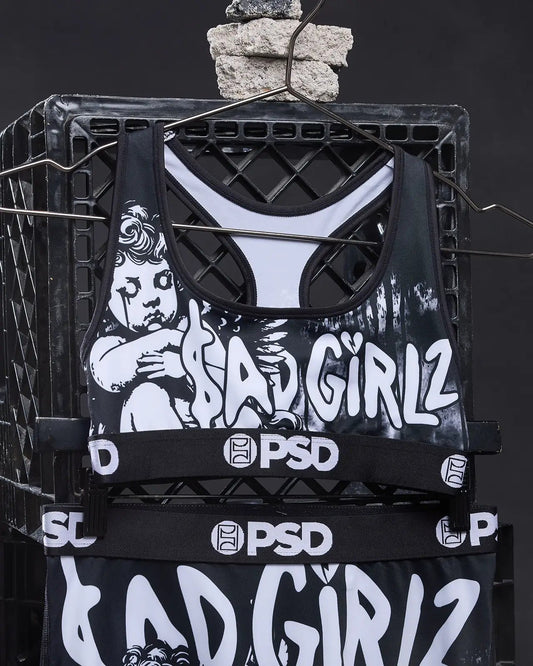 Women Sad Girlz - Sad Angel - Sports Bra | PSD