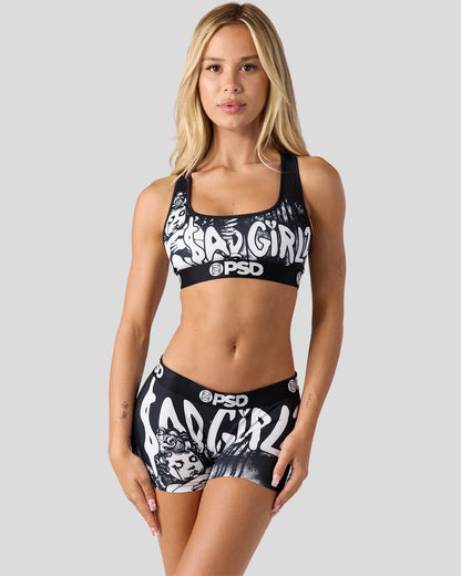 Women Sad Girlz - Sad Angel - Sports Bra | PSD