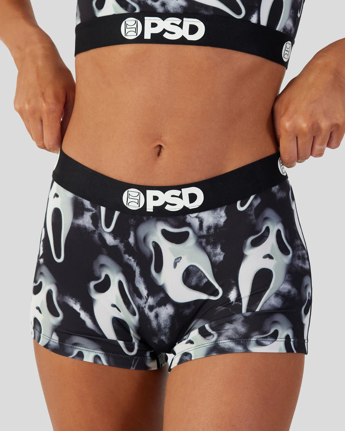Women Ghost Face - Dark - Boy Short | PSD