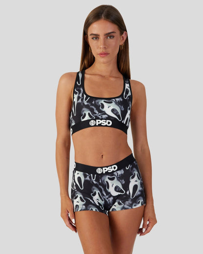 Women Ghost Face - Dark - Boy Short | PSD