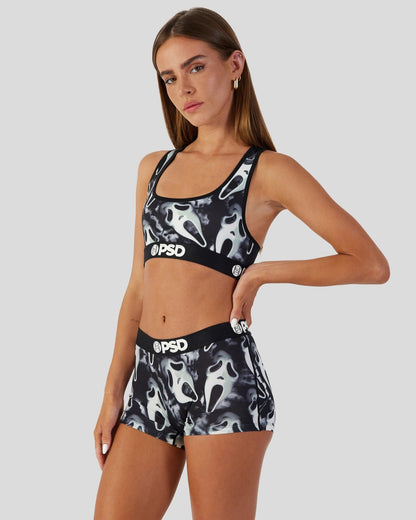 Women Ghost Face - Dark - Boy Short | PSD