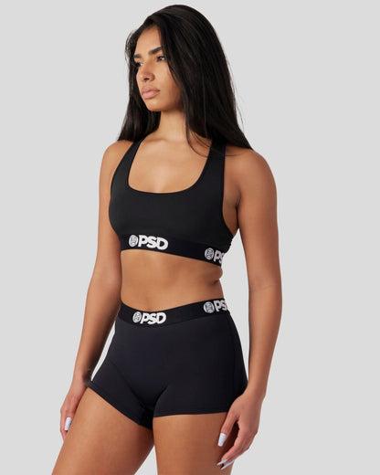 Women Solids - Black - Boy Short | PSD