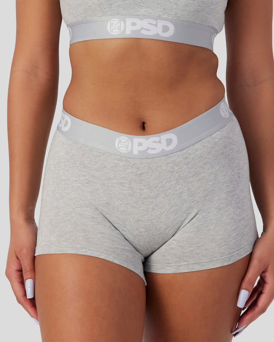 Women Modal Solids - Athletic Grey - Boy Short - Modal | PSD