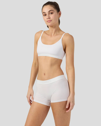 Women Modal Solids - White - Scoop Bralette - Modal | PSD