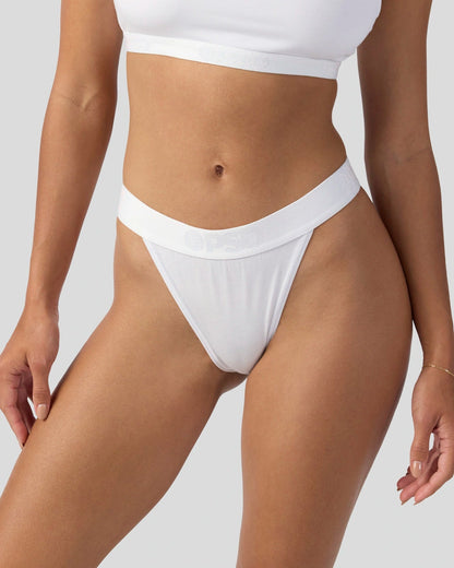 Women Modal Solids - White - Tanga - Modal | PSD