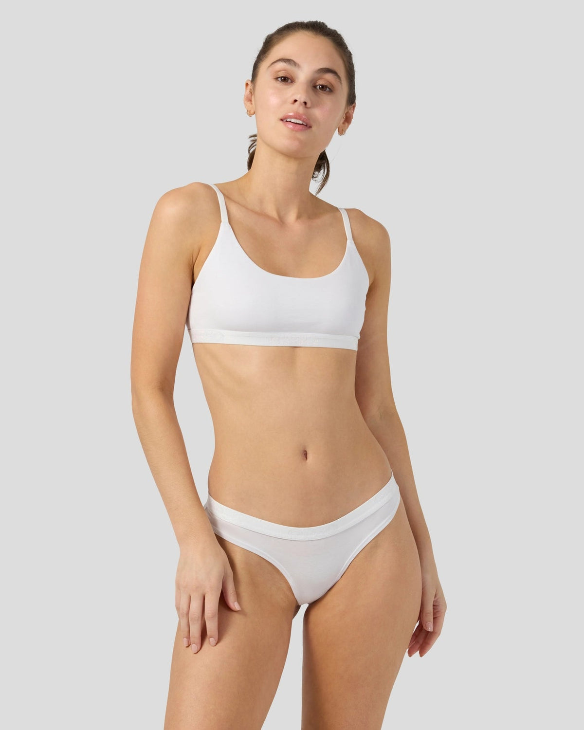 Women Modal Solids - White - Thong - Modal | PSD