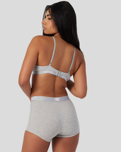 Women Modal Solids - Athletic Grey - Triangle Bralette - Modal | PSD
