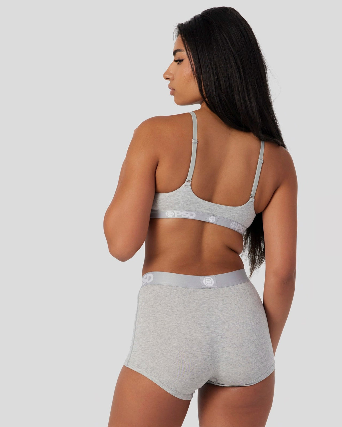 Women Modal Solids - Athletic Grey - Scoop Bralette - Modal | PSD