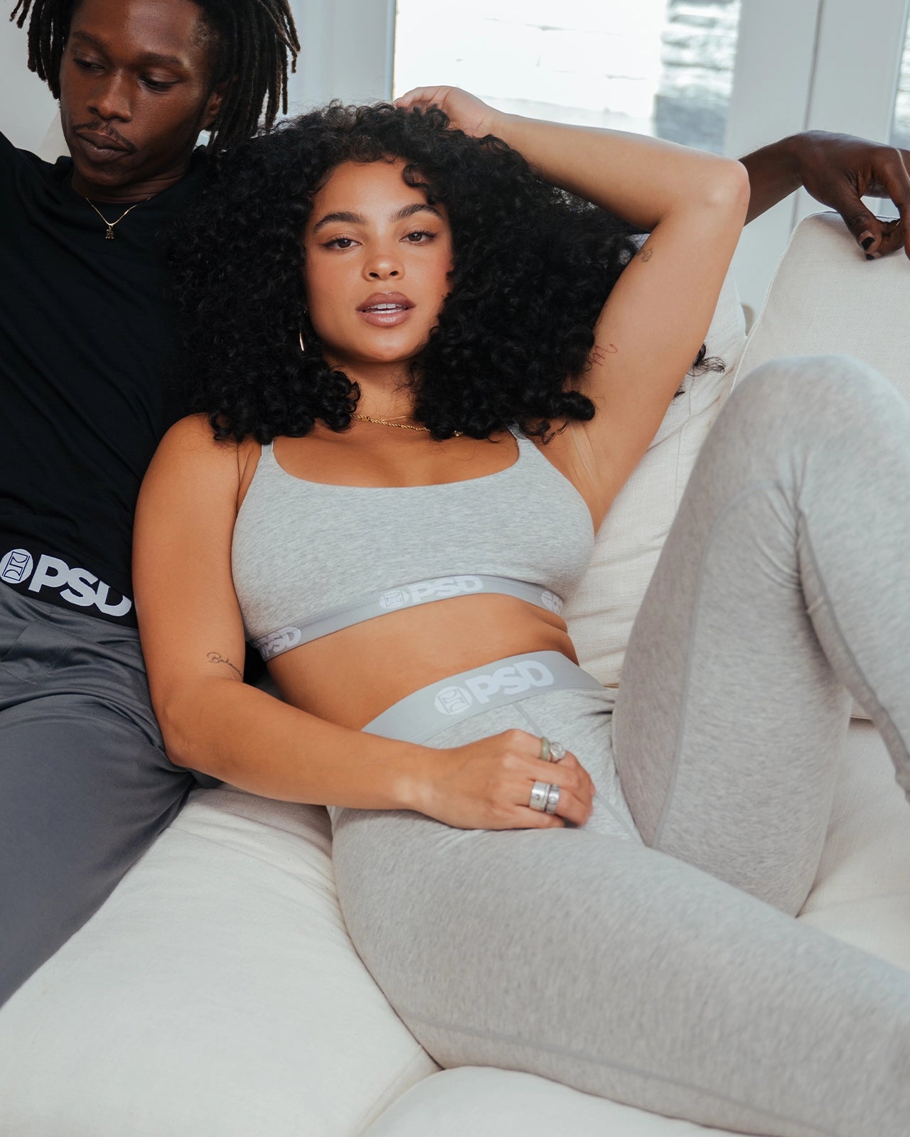 Women Modal Solids - Athletic Grey - Scoop Bralette - Modal | PSD