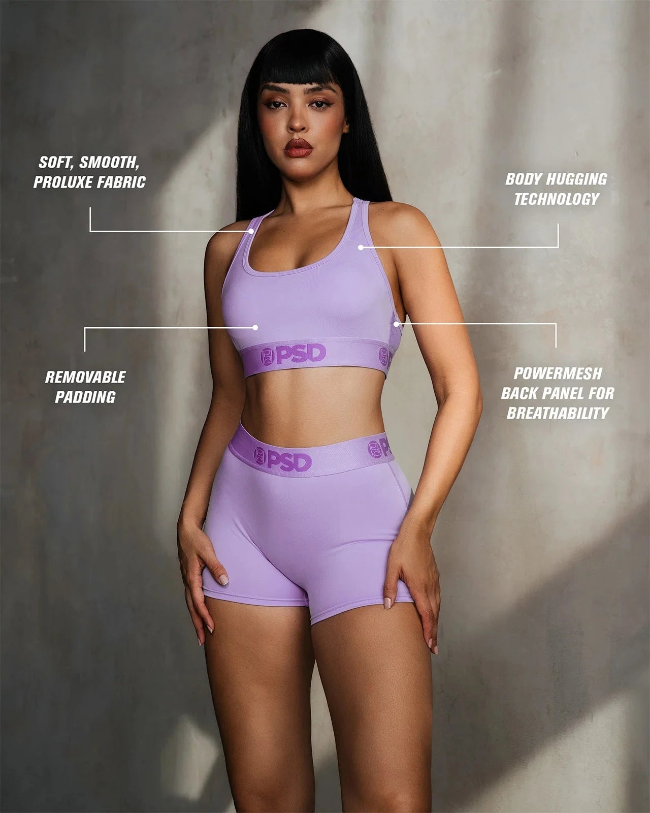 Women ProLuxe - Lavender - Performance Bra | PSD