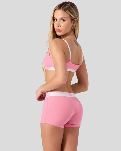 Women Ribbed - Baby Pink - Scoop Bralette - Ribbed | PSD