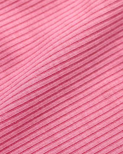 Women Ribbed - Baby Pink - Scoop Bralette - Ribbed | PSD