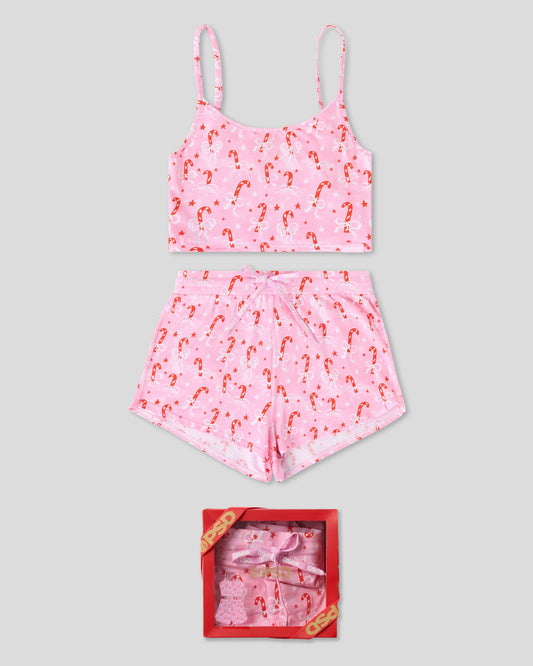 Women|Sale Candy Bow Modal - Cami Sleep Set - Cami Sleep Set | PSD