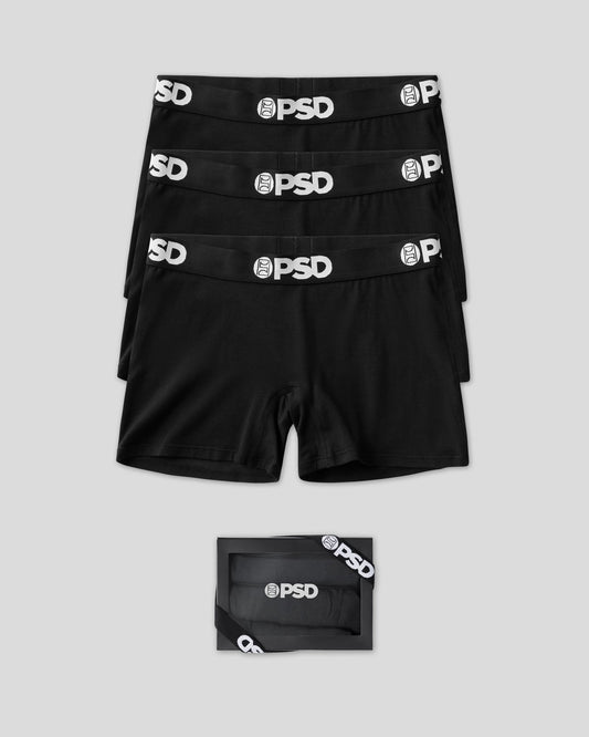 Women Modal 3 Pack - Black - Boy Short - Modal | PSD