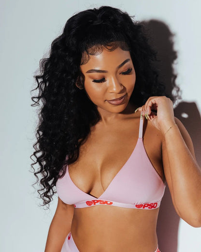 Women Modal Solids - Pink - Triangle Bralette - Modal | PSD